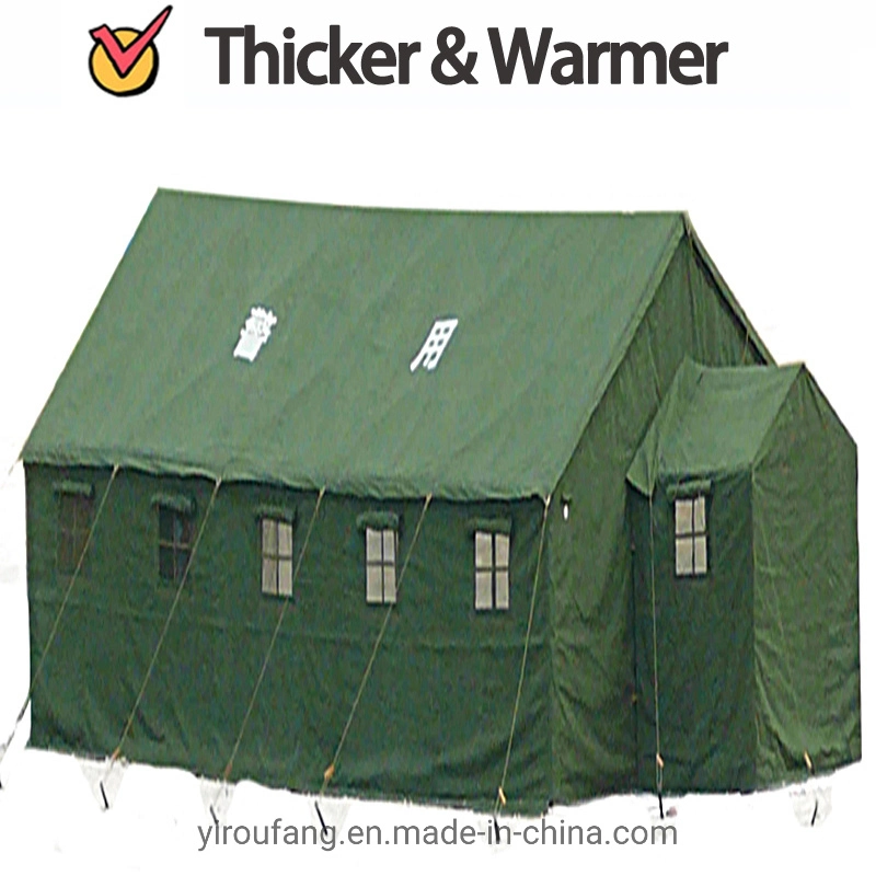 China Relief Canvas Tent Outdoor Waterproof Canvas Tear-Resistant and Easy to Build Armed Forces Teepee Tent Wholesale/Supplier Canvas Tent Olive Green Tent