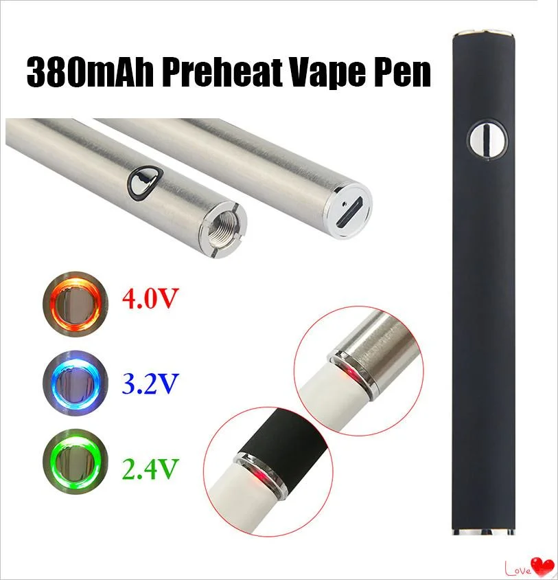 Kit de batería Max Vape precalentar VV Tensión variable de 510 cartuchos de rosca para