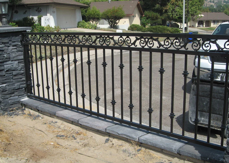 Factory Directly Exporting Indoor Decorative Stair Lowers Wrought Iron Hand Railings