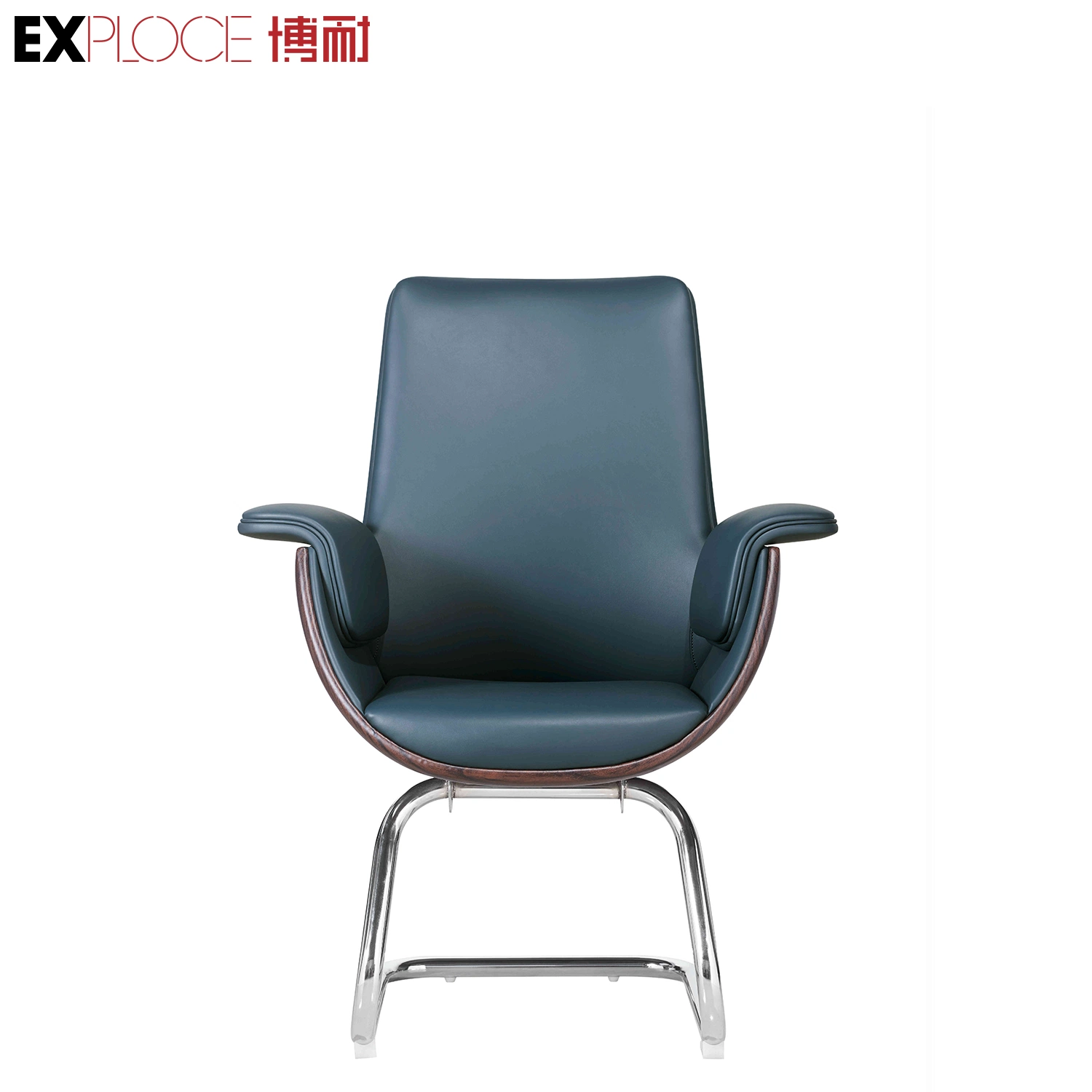 New Model Best Ergonomic Office Chair Arched Chair 150kg Grey Leather Chair for Office Top China Furniture