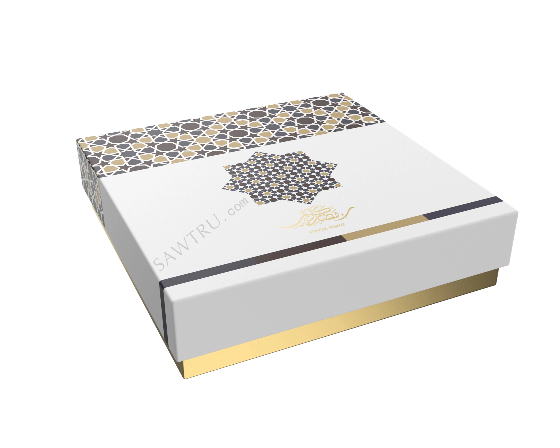 Sawtru New Design Star Gold Stamping carton emballage boîte en papier