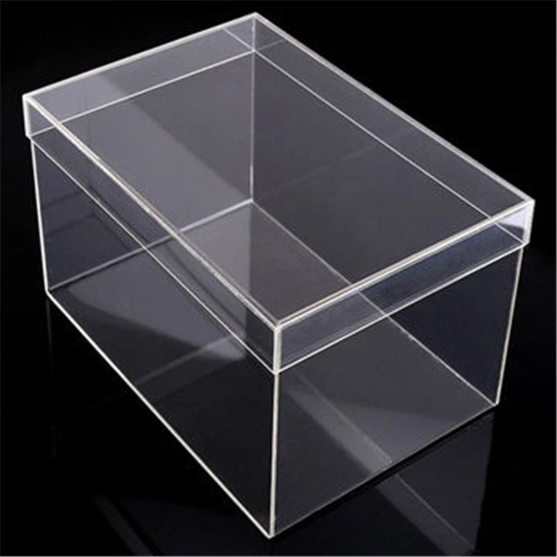 Innovative Product Acrylic Makeup Swab Storage Box with Lid Desktop Acrylic Display Stand