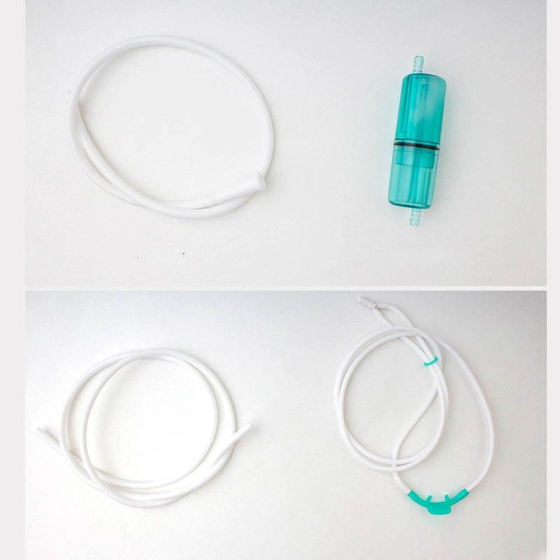 No Plastic Smell Silicone Soft Transparent White Color Reusable Oxygen Nasal Cannula