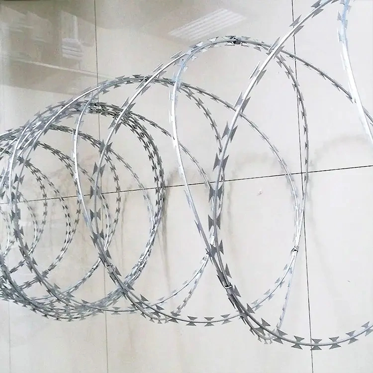 Factory Anti Climb Stainless Steel Razor Barbed Wire 150m Diamond High quality/High cost performance  Barbed Wire Price Per Roll High quality/High cost performance  Stainless Steel Barbed Wire