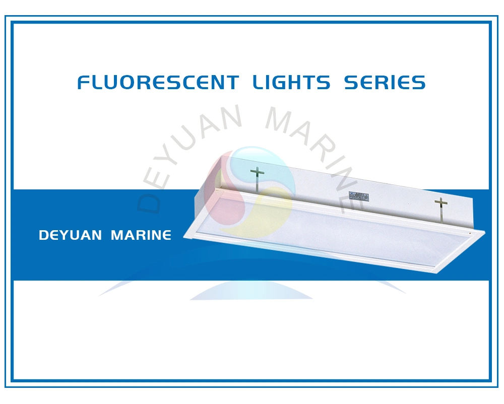 JPY25-2 Fluorescent Ceiling Light with Tube for Marine Vessel