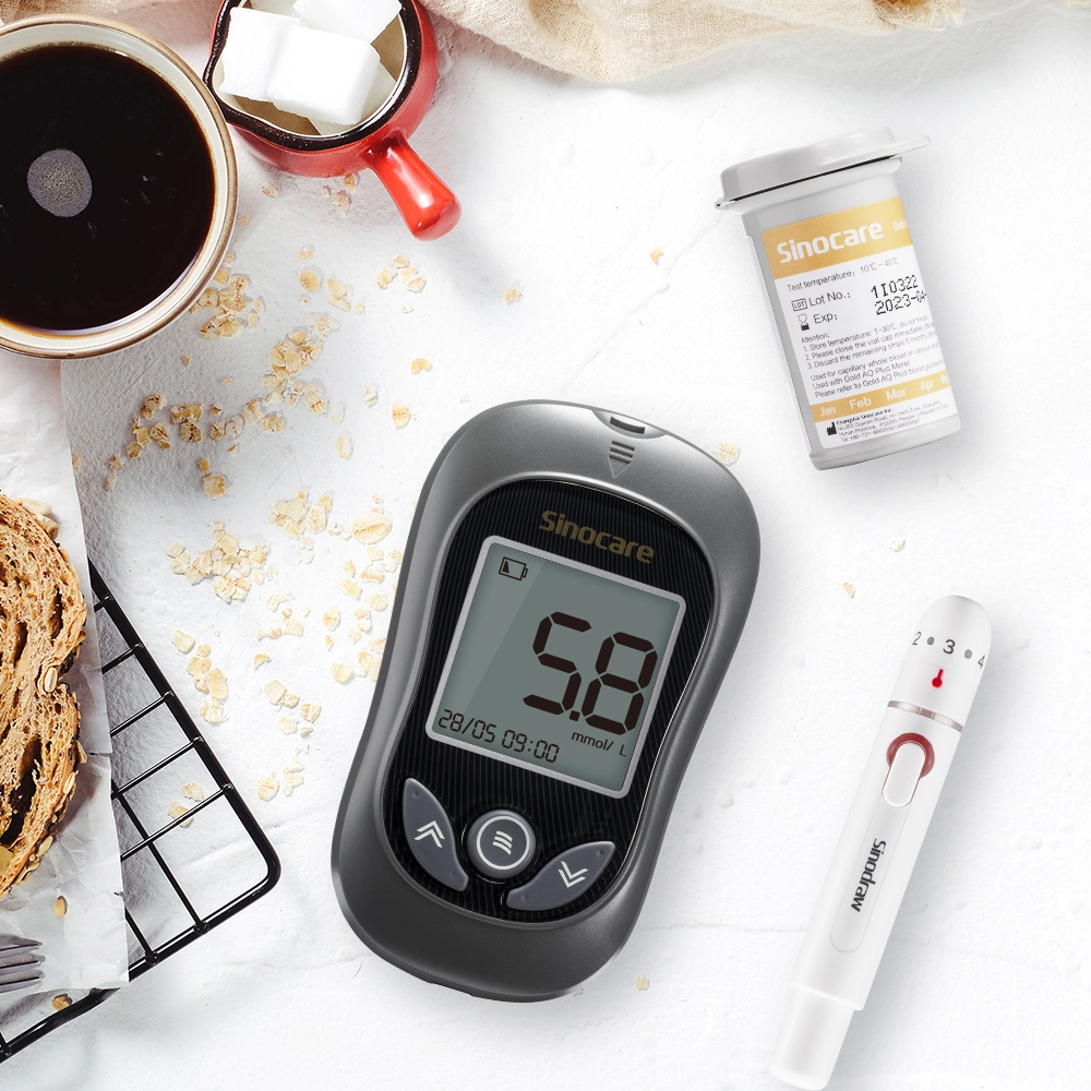 Tiras de prueba de diabéticos Sinocare Gold AQ Plus tiras de prueba de la diabetes