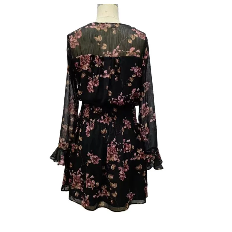 China Manufacturer Wholesale/Supplier Summer Ladies Fashion Clothing Apparel Girl Woven Chiffon Dress