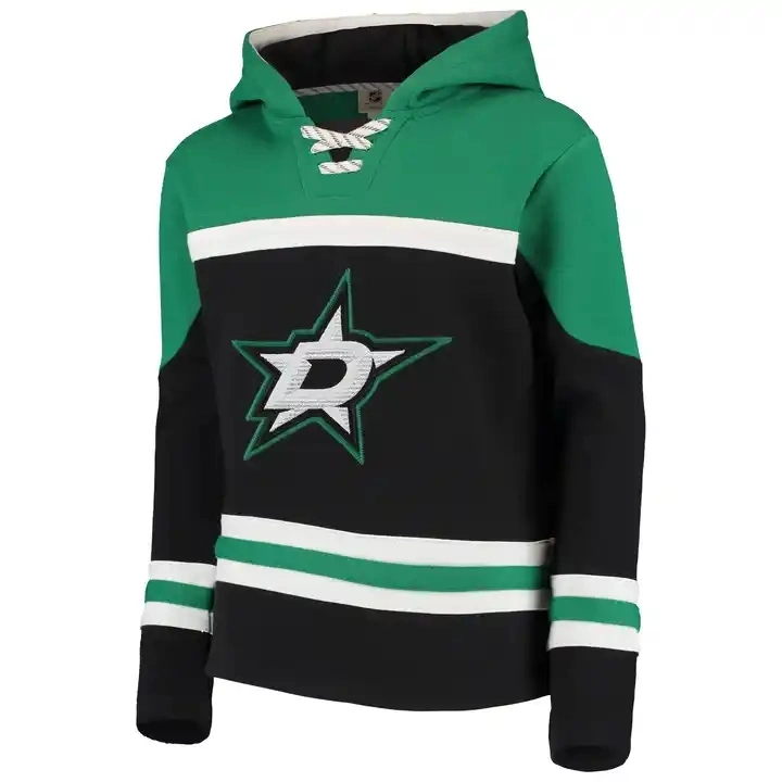 Custom Blank Hockey Hoodie Jerseys Sublimated Embroidery Logo Hockey Sweatshirt Hoodies Player Lacer Pullover Pullover Casual Hoodie