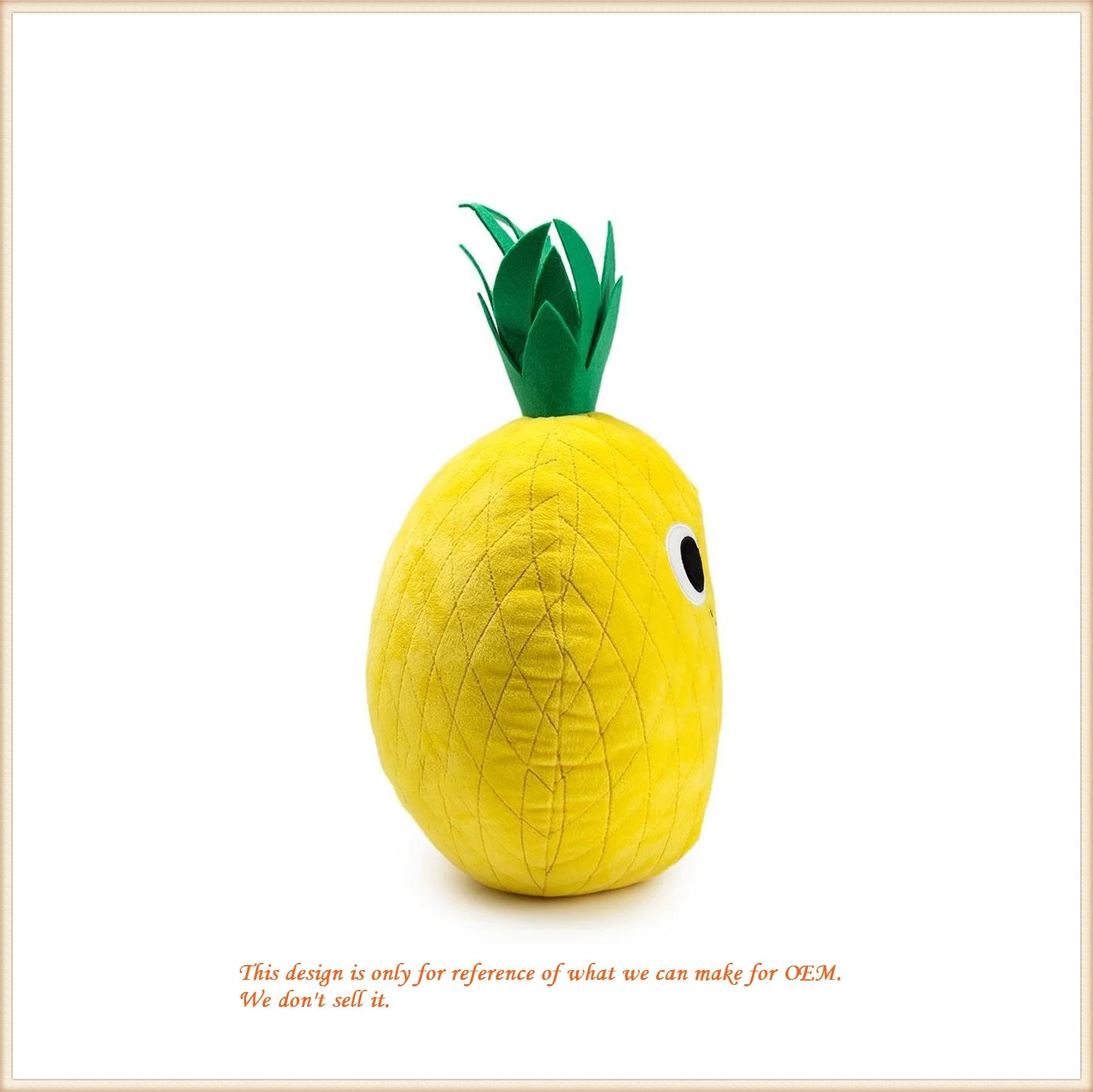 Soft Toys of Pear Pillow/ Pear Cushion for Baby Cuddly Toys/ Fruit Plush Toys of OEM/ Custom Toys