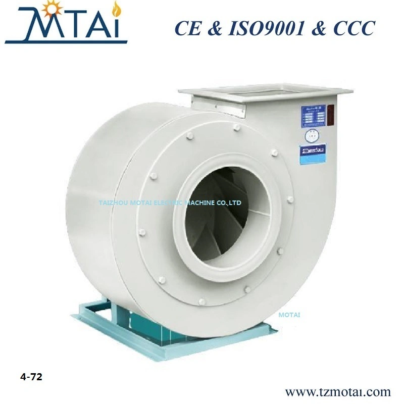 4-72 série tudo em aço inoxidável de proteção ambiental do ventilador centrífugo