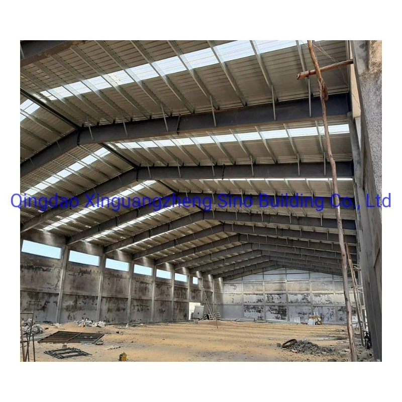 Juice Factory Metal Frame Steel Roof Structure with Cladding System