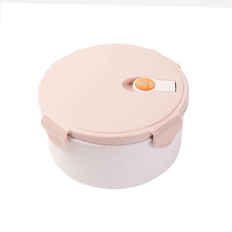 Round Wheat Straw Instant Noodles Student Lunch Box Instant Noodles Heated Microwave Oven