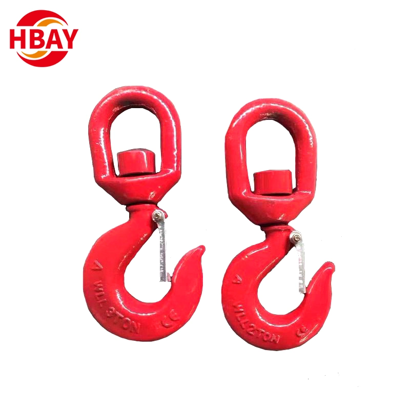 Heavy Duty Factory Price US tipo 322A/C Lifting Swivel Eye Gancho com trinco