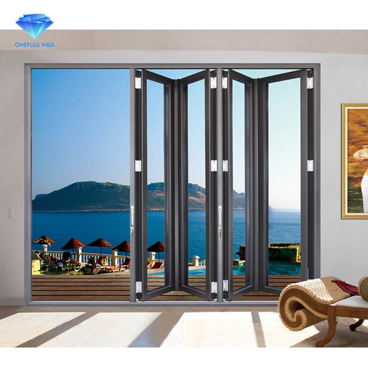 Factory Wholesale Modern Design High Quality Home Household Aluminium Glass Folding Door