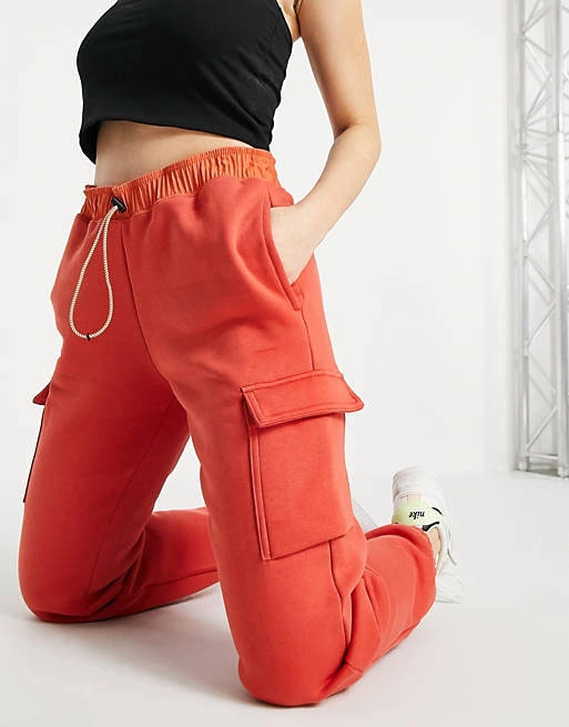 Les femmes s' pantalon cargo pantalons de survêtement à fort grammage pour les femmes Streetwear Sweat Pant Pantalon personnalisé Womens