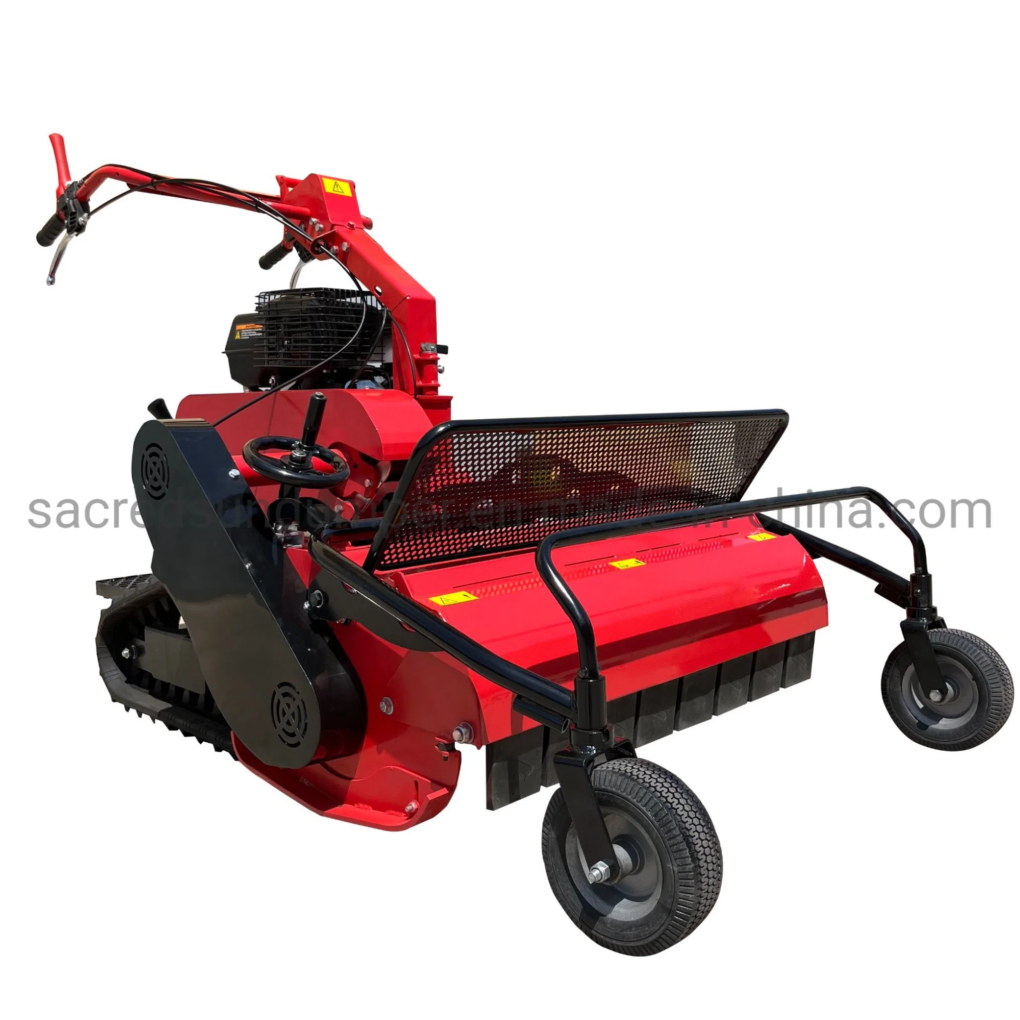 Gasoline Petrol Crawler Mower Grass Cutting Lawn Mower Weed Cutter Garden Tool Farm Mower Garden Mower