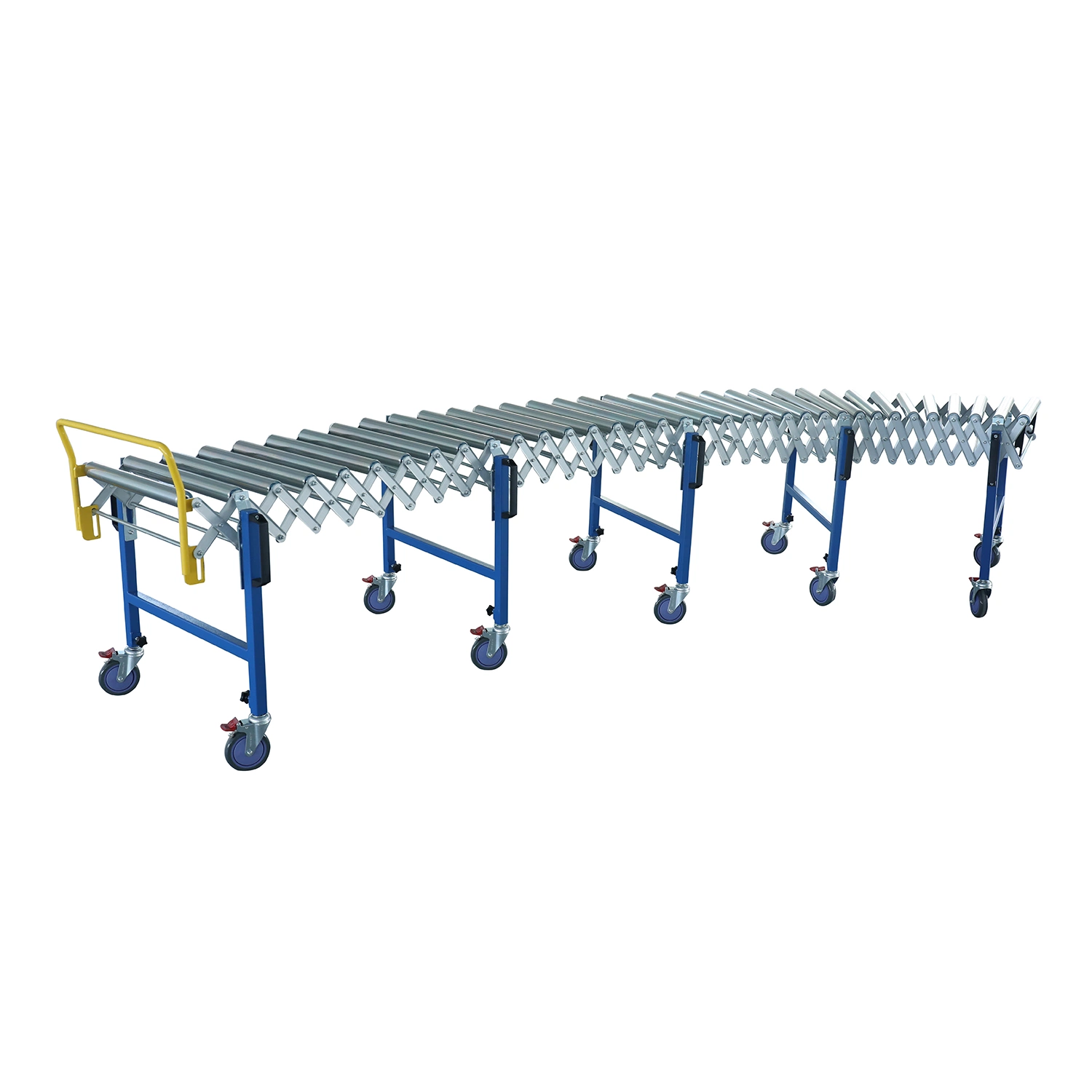 No Power Gravity Flexible Zinc Plated Steel Roller Conveyor