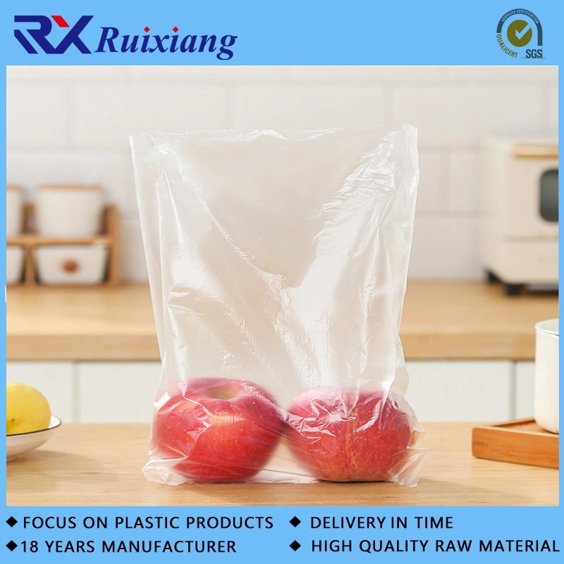 Wholesale/Supplier Roll Flat Bags on Roll HDPE Supermarket Clear Plastic Food Heat Seal Gravure Printing Accept