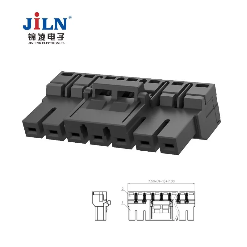 Fabricante China personalizados Jl9edgk-7.5 Conector del bloque de terminales enchufables