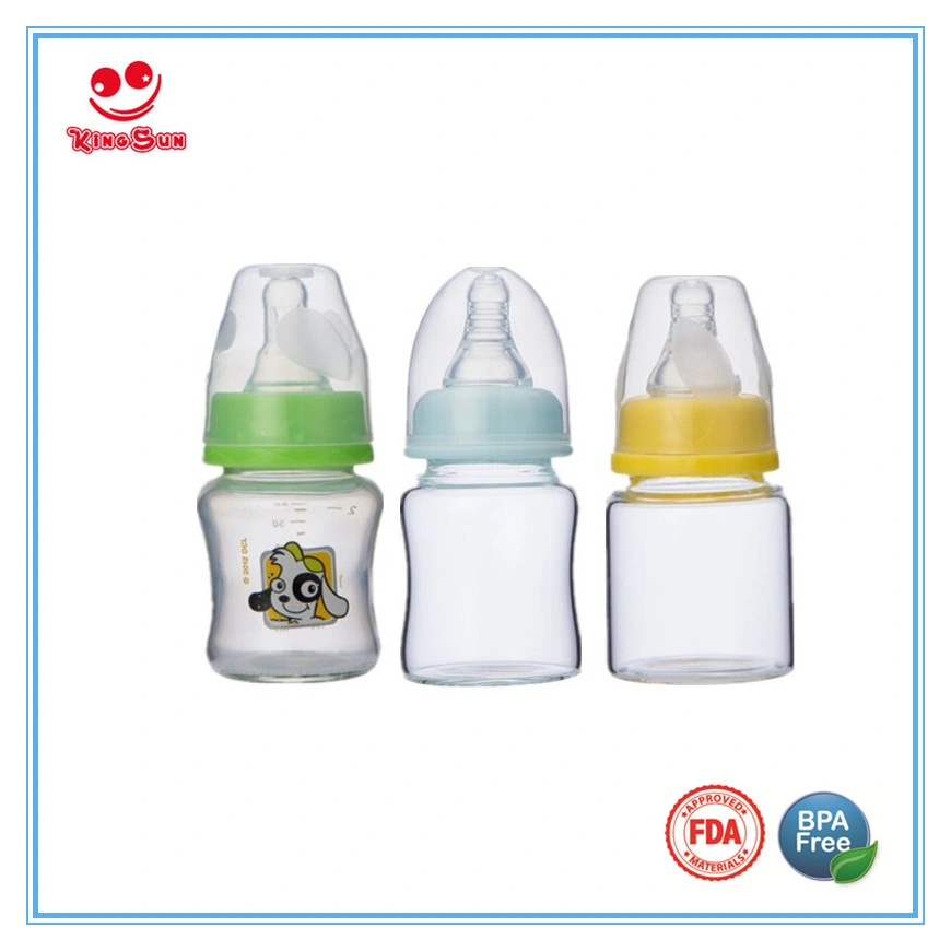 Mini Juice Glass Bottle Soda Lime Glass Feeding Bottle for Newborns