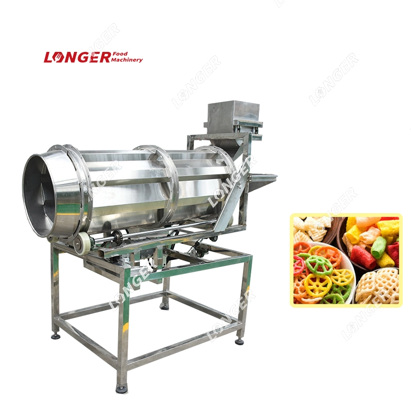 Automatic Flavoring Machine Nut Tea Chips Popcorn Flavoring Machine