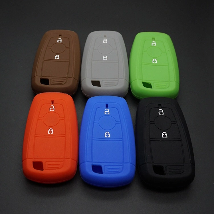 حافظة مفتاح سيارة سيليكونية ملونة لفورد 2 أزرار
