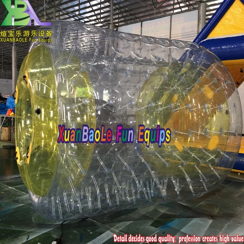 Human Size Inflatable Rolling Cyline Tube Zorb Roller Ball Inflatable Water Walking Roller Ball for Sale