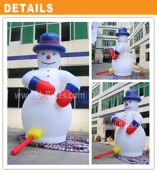 Decoração de Natal boneco de neve insufláveis cartoon para publicidade