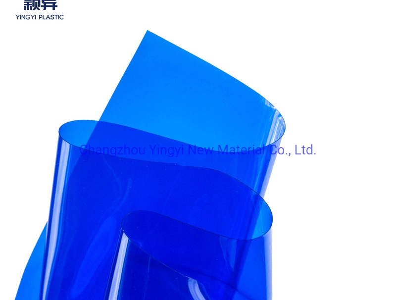 Plástico Yingyi 0.15/0.2/0.25/0,3 mm de espesor de plástico de colores claros de buena calidad de plástico de PVC blando Hoja de rollo de película