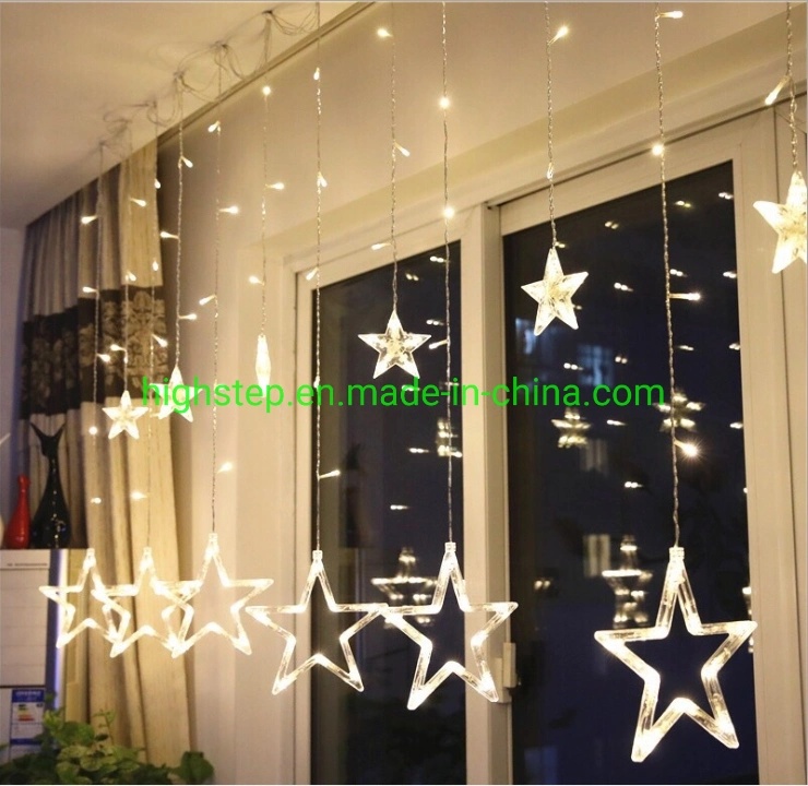 Christmas Curtain LED Lights, Pole Star Shape