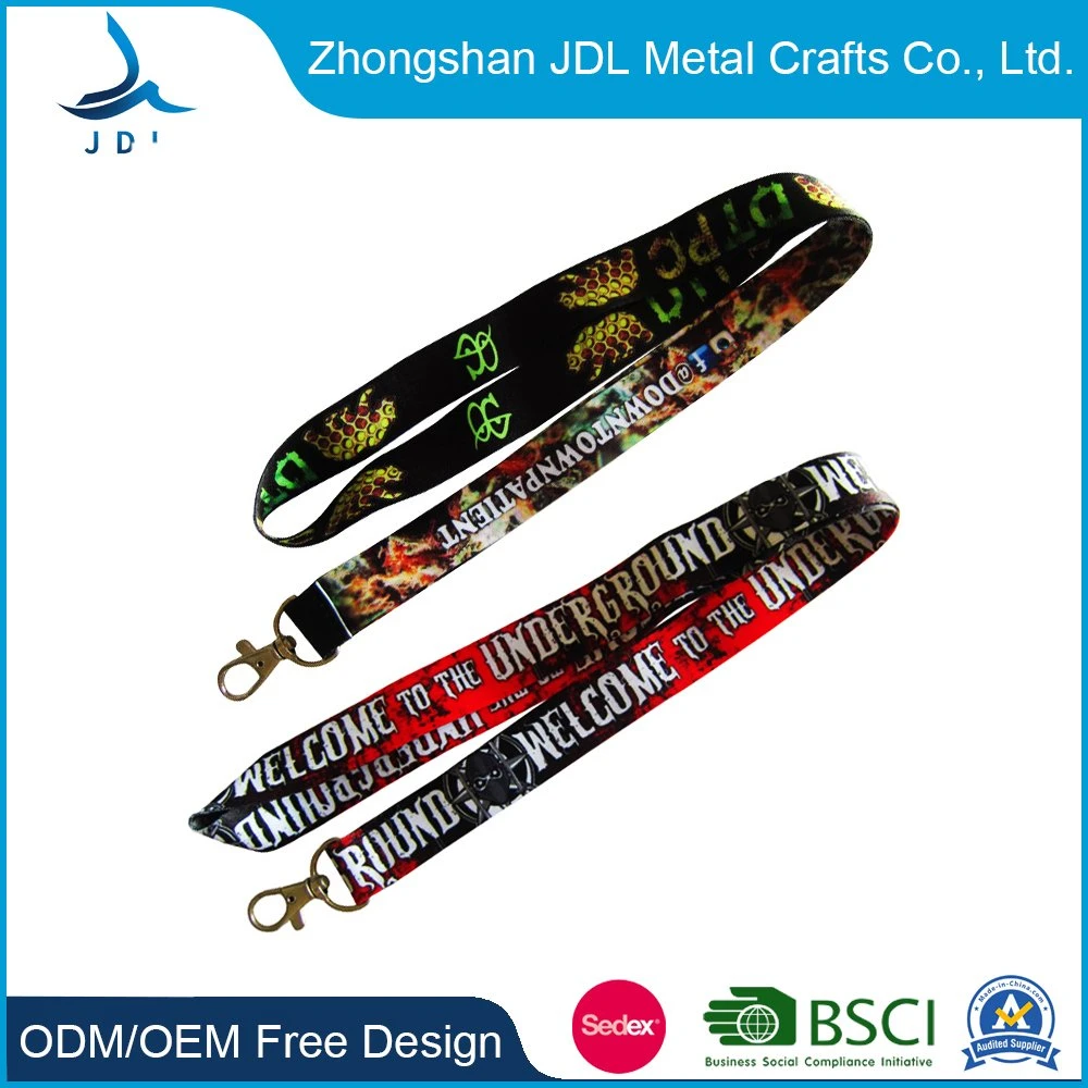 Customized Polyester Lanyards Hanger Hot Sales Heat Transfer (090)