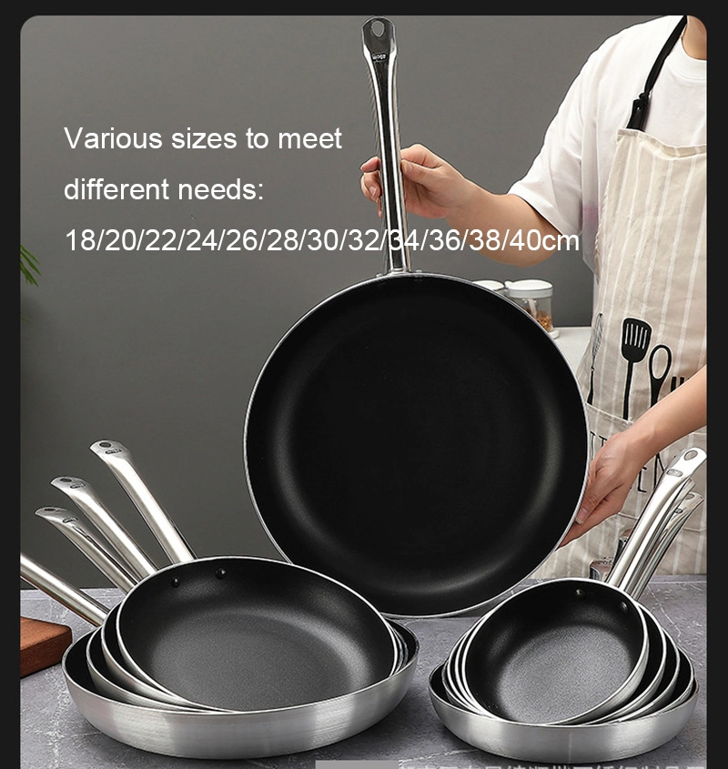 Acero inoxidable de grado alimenticio menaje de cocina Utensilios de Cocina Cocina Metal multifunción Pan Panal Recubrimiento anti-adherente olla freír sartenes sartén Wok