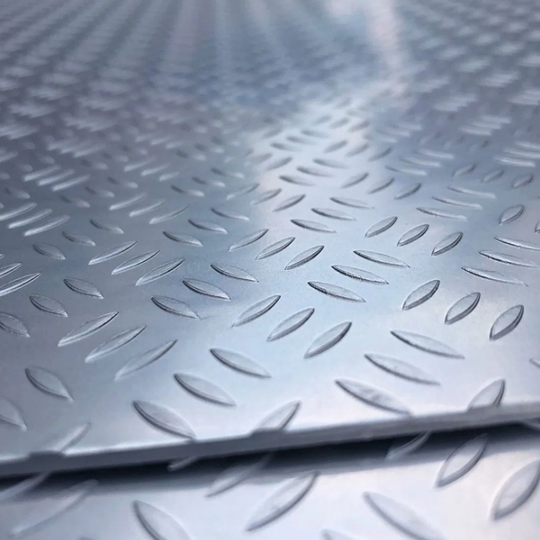 Aluminum Diamond Checker Plate 3003 5052 6061 Embossed Perforated Aluminum Checkered Plate