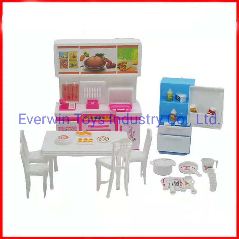 Plstic Toy Doll Accessory Houshhold Appliance Refrigerator for 1/6 Doll