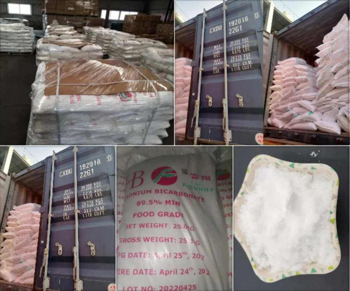 Food Grade Baking Powder CAS 1066-33-7 NH4HCO3 ABC Ammonium Bicarbonate Price