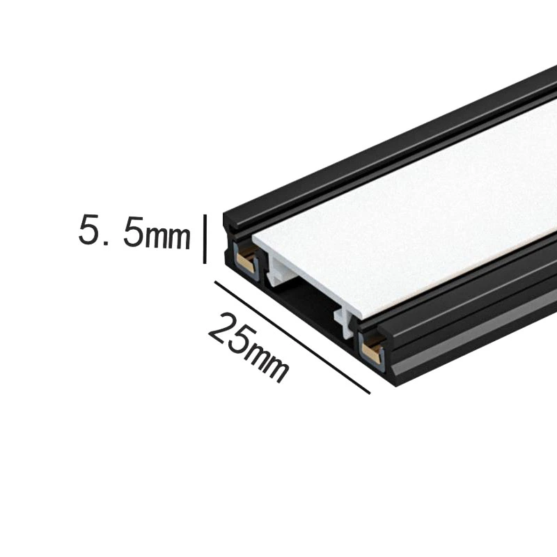 Foco linear LED de iluminação de rastos COB ajustável Luz magnética LED