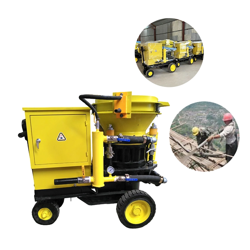 Slope Protection Tunnel Refractory Gunite Gunning Portable Dry Shotcrete Machine Concrete Spraying