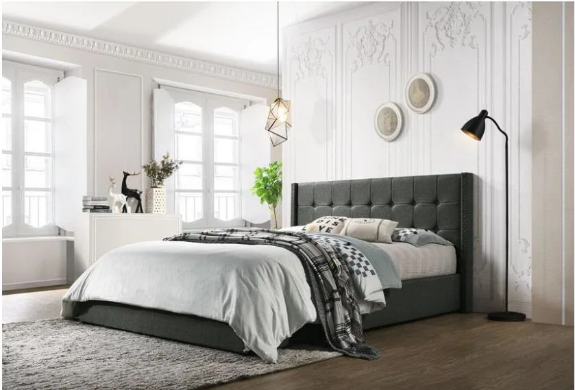 Chambre à coucher Mobilier de la Chine moderne de tissu de cadre de lit en cuir