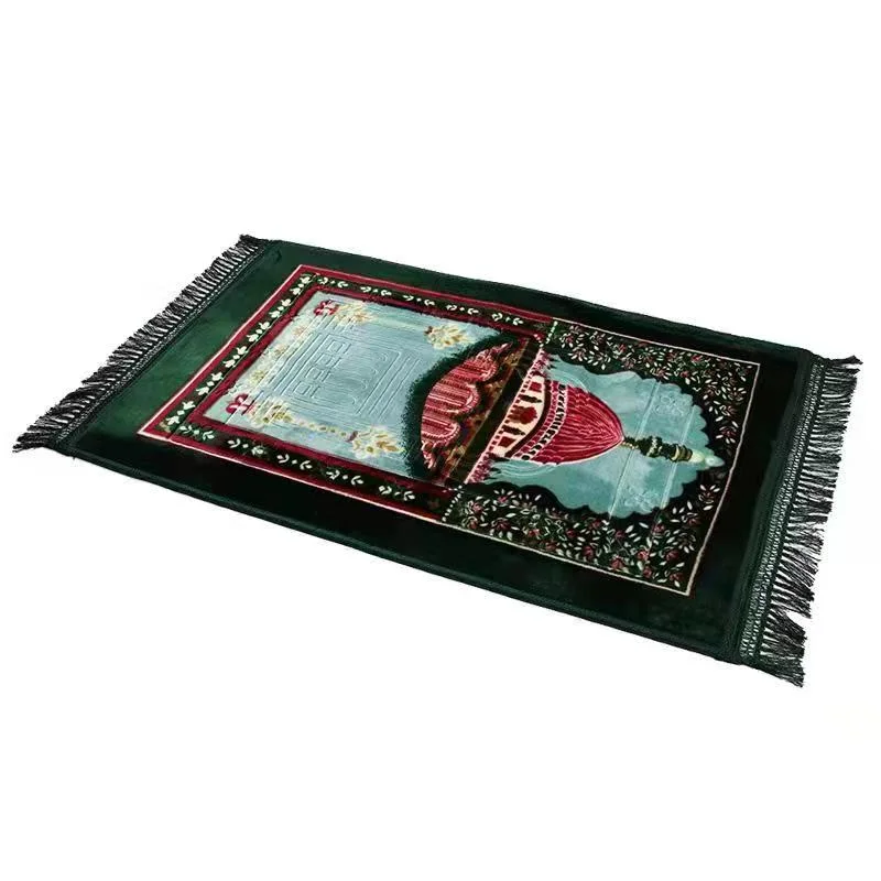 2023 Prayer Mink Rug New Travel Portable Mosque Muslim Prayer Mats Soft Rugs Islamic Carpet Turkey Prayer Carpet Muslim Custom Mosque Pray Mat