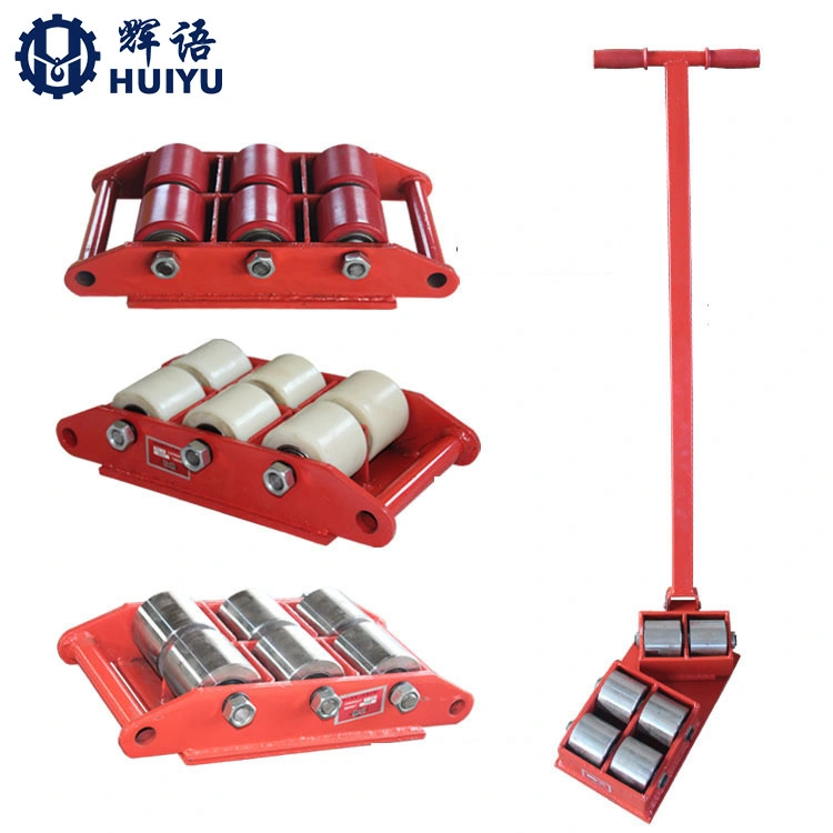Portable X+Y Type Moving Dollies Carrying Tanks Roller Skates/ 6ton-500ton Cargo Trolley Heavy Duty