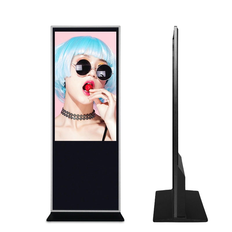 شاشة عرض Poster Kiosk إعلانات Totem LCD عالية السطوع