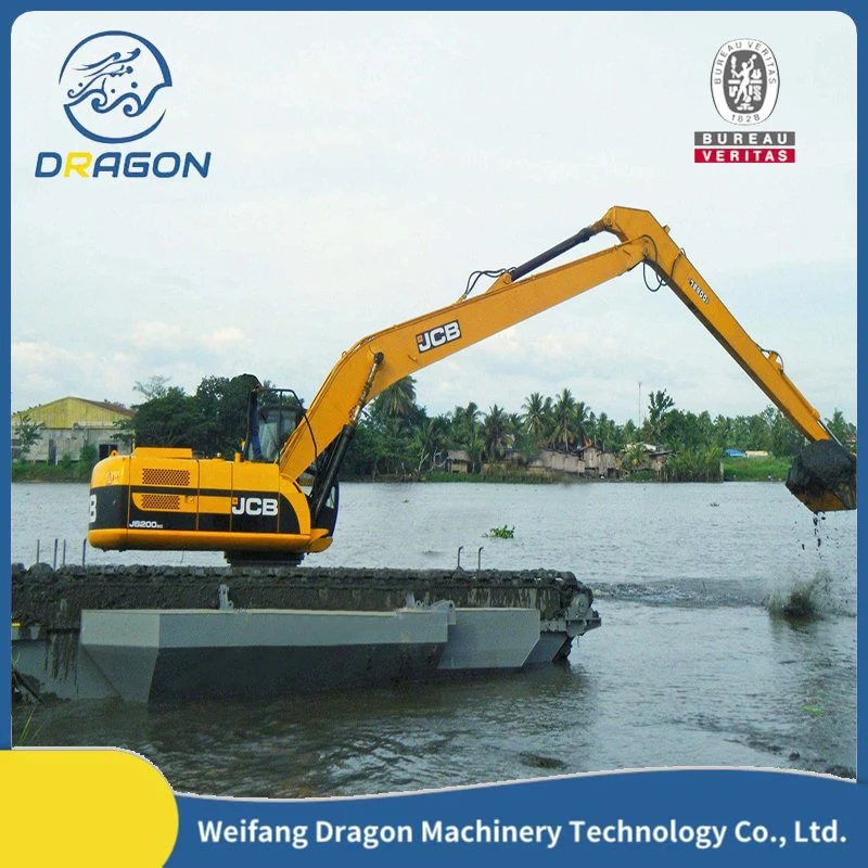 Amphibious Aquatic Plants Harvesting Machinery /Weed Cutting Suction Dredger 15000 Kg Dredging Equipment