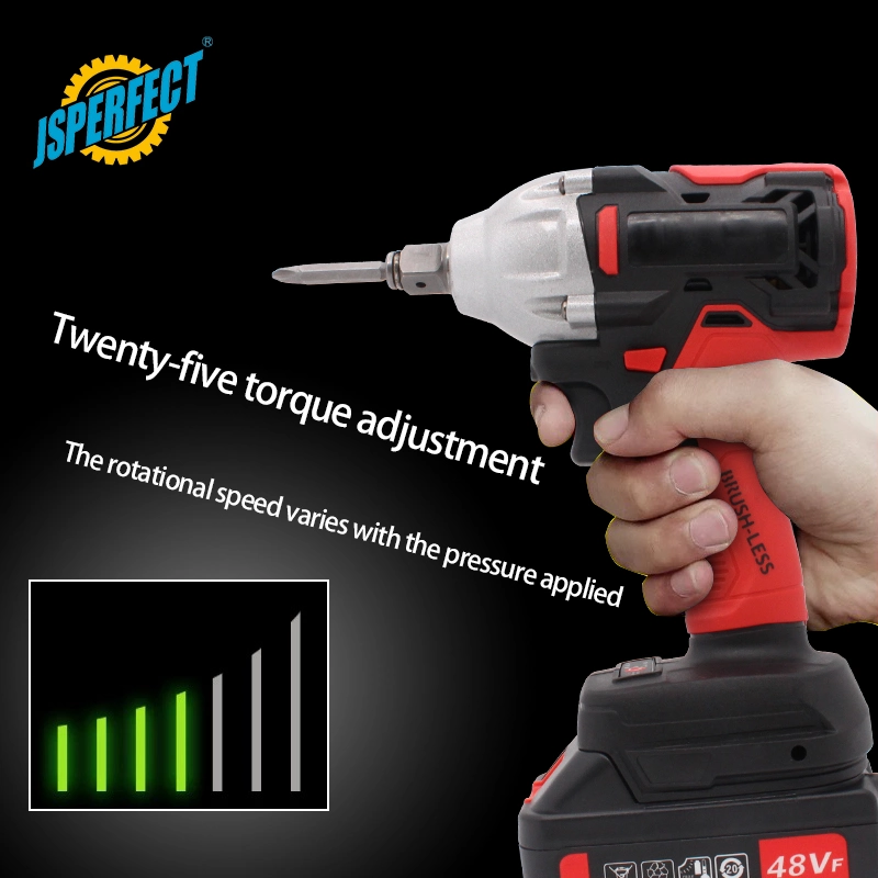 Jsperfect Big Power Torque Battery Brushless Electric Cordless Impact Wrench