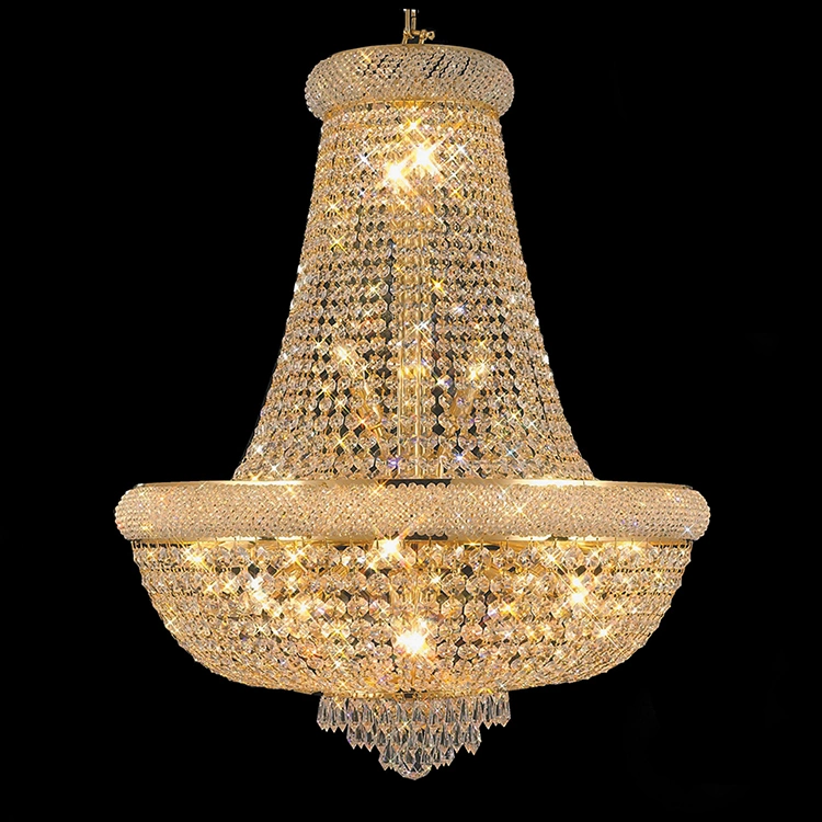 Good Quality Factory Hand Made Silver Gold Crystal Chandelier Pendant Lamp