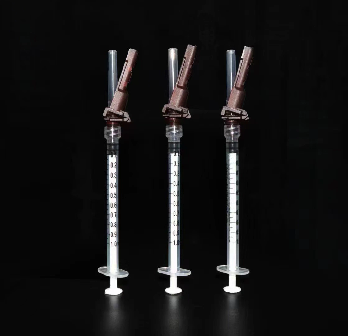 Siny Disposable Medical Insulin Syringe Injection Syringe Sterile Luer Tip Safety Syringes