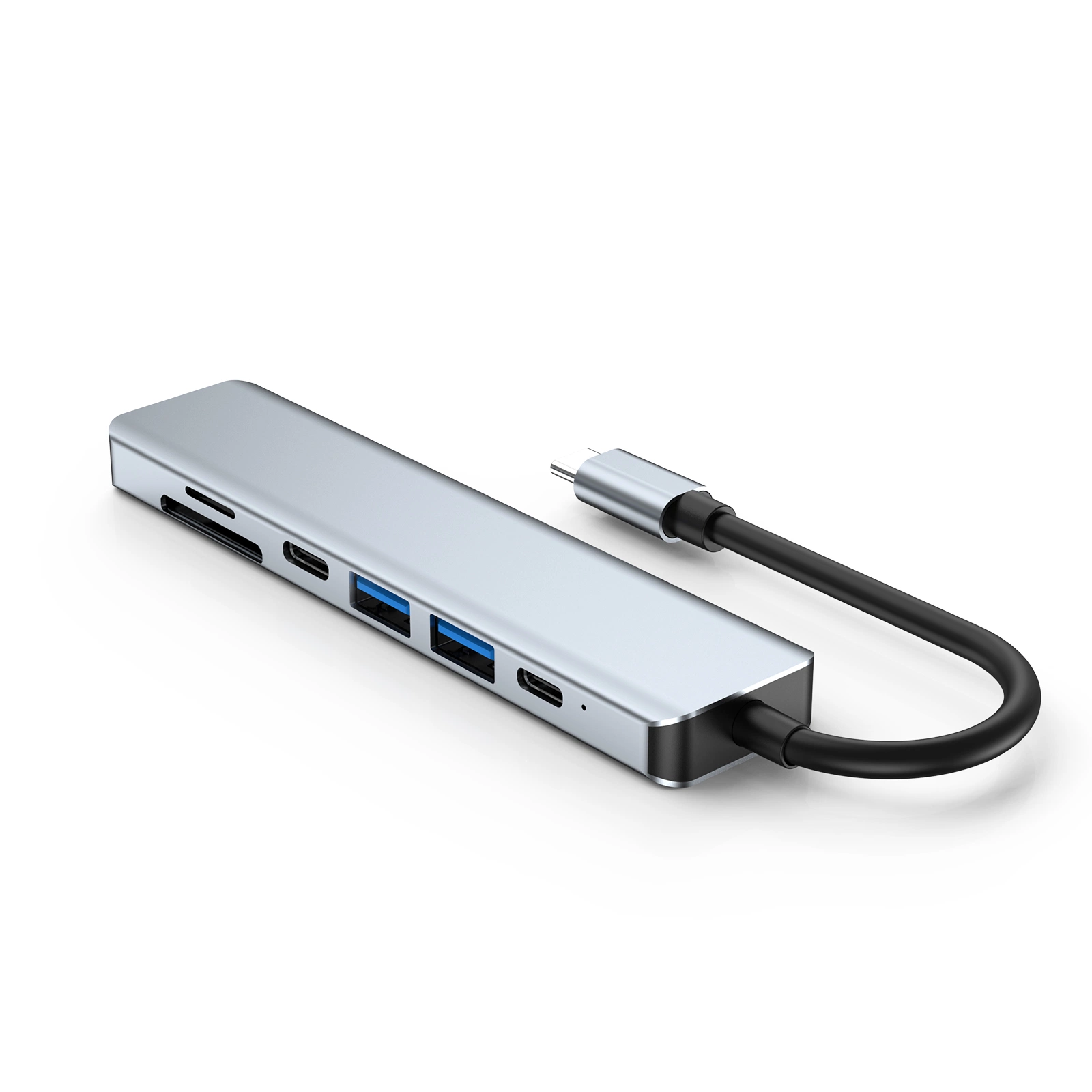 1 USB3,0 en 7 USB-C SD TF lector de tarjetas HDMI PD Hub