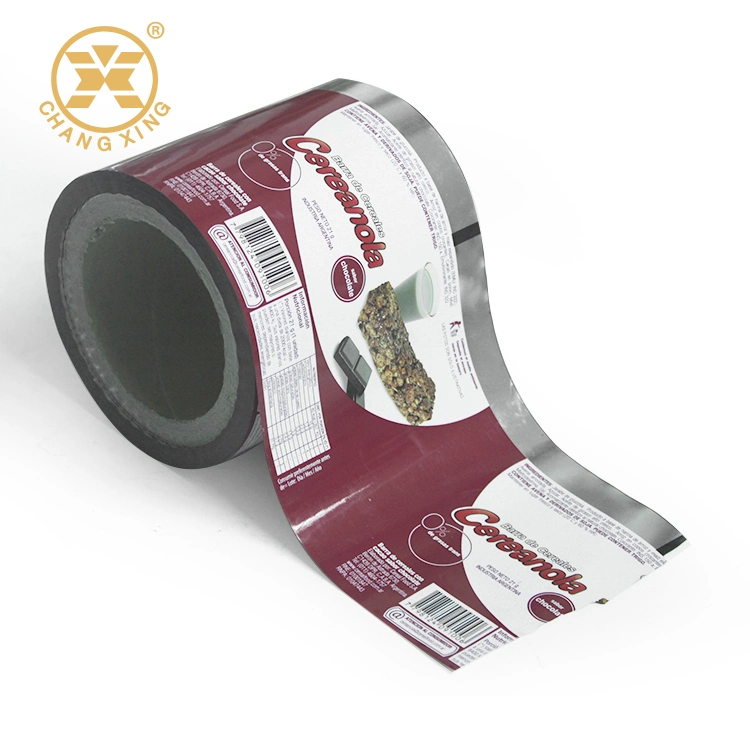 Fabrik Custom Printed Schokolade Müsli Bar Kunststoff-Wrapper Roll Film