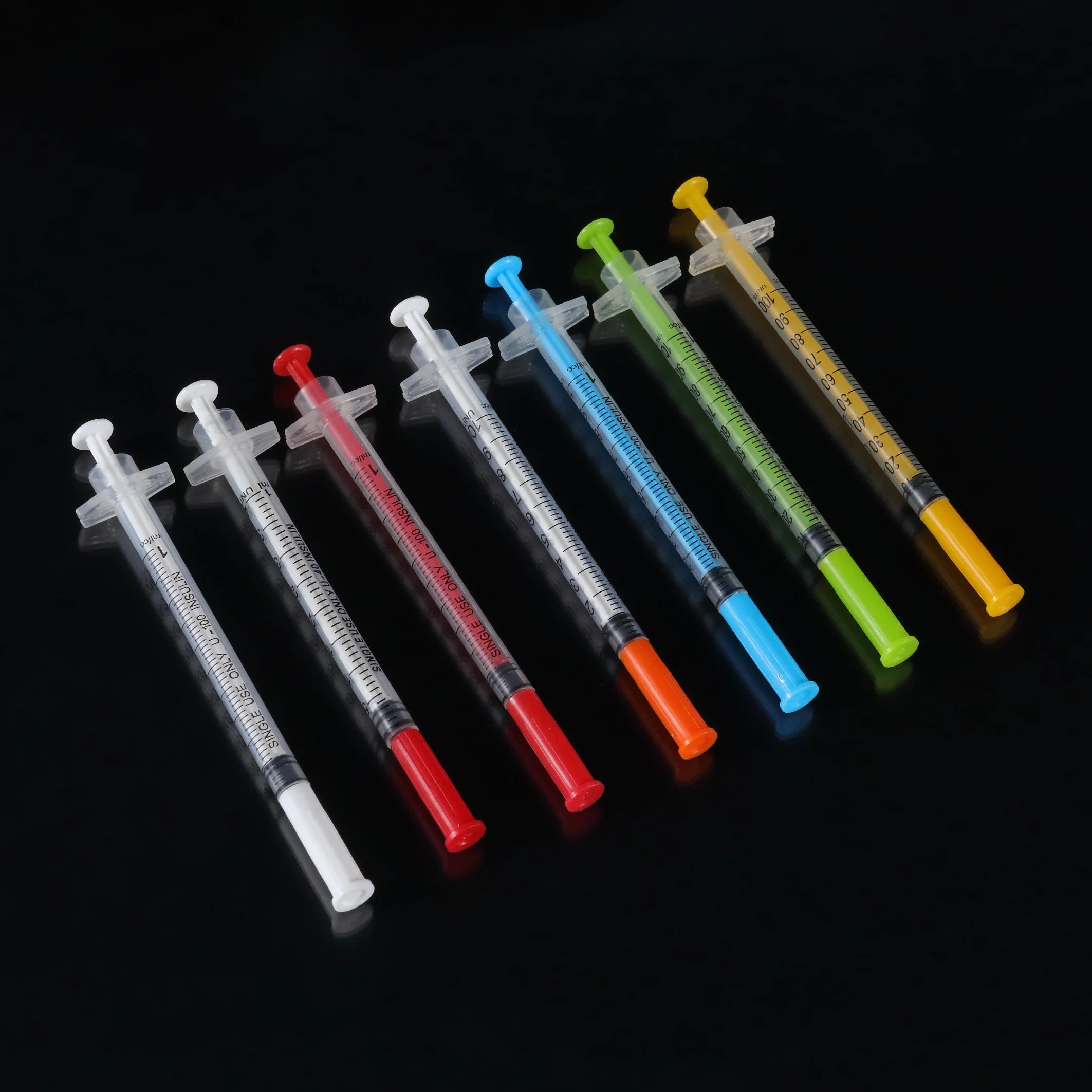 China Wholesale/Supplier 0.5ml, 1ml Disposable Medical Products Insulin Syringe with Fixed Needle or Detached Needle