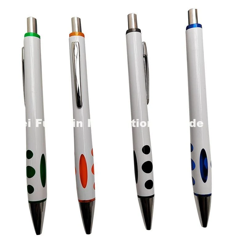 Promotional Ballpen Plastic Ballpen with Clip Office School Stationery Custom Logo