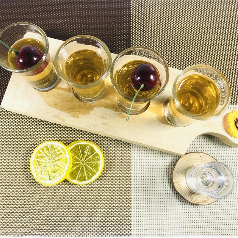 Wholesale/Supplier Souvenir Vodka Tequila Shot Glasses Bullet Whiskey Shot Glass Small Size Spirit Wine Glass